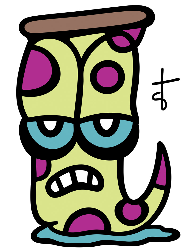 The digitized version of the same card, with clean lines and flat color