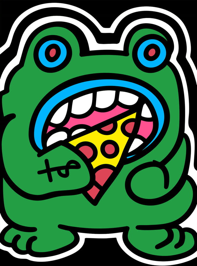 Mike the Pizza Frog