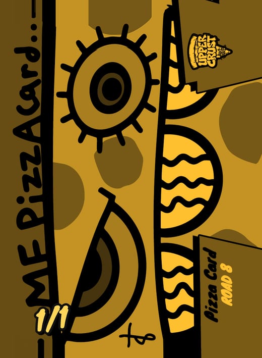 Pizza Card, Gold holo